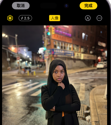 汪场镇苹果15服务店分享如何在iPhone15系列机型拍摄照片中添加人像效果 
